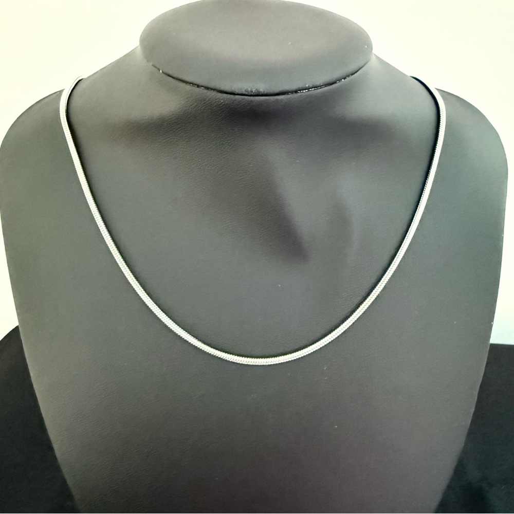 Italian Sterling Silver 925 Tarnish-Resistant Snake Chain Necklace 16” 2mm